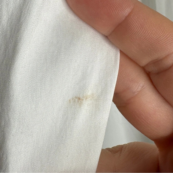 HALOGEN White Button Down Back Neck Tie Detailing Size Small - Picture 8 of 8